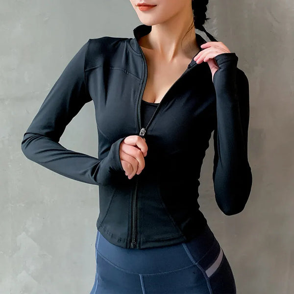 Women Zipper Yoga Sport Jacket