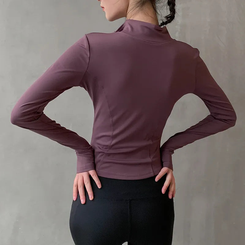 Women Zipper Yoga Sport Jacket